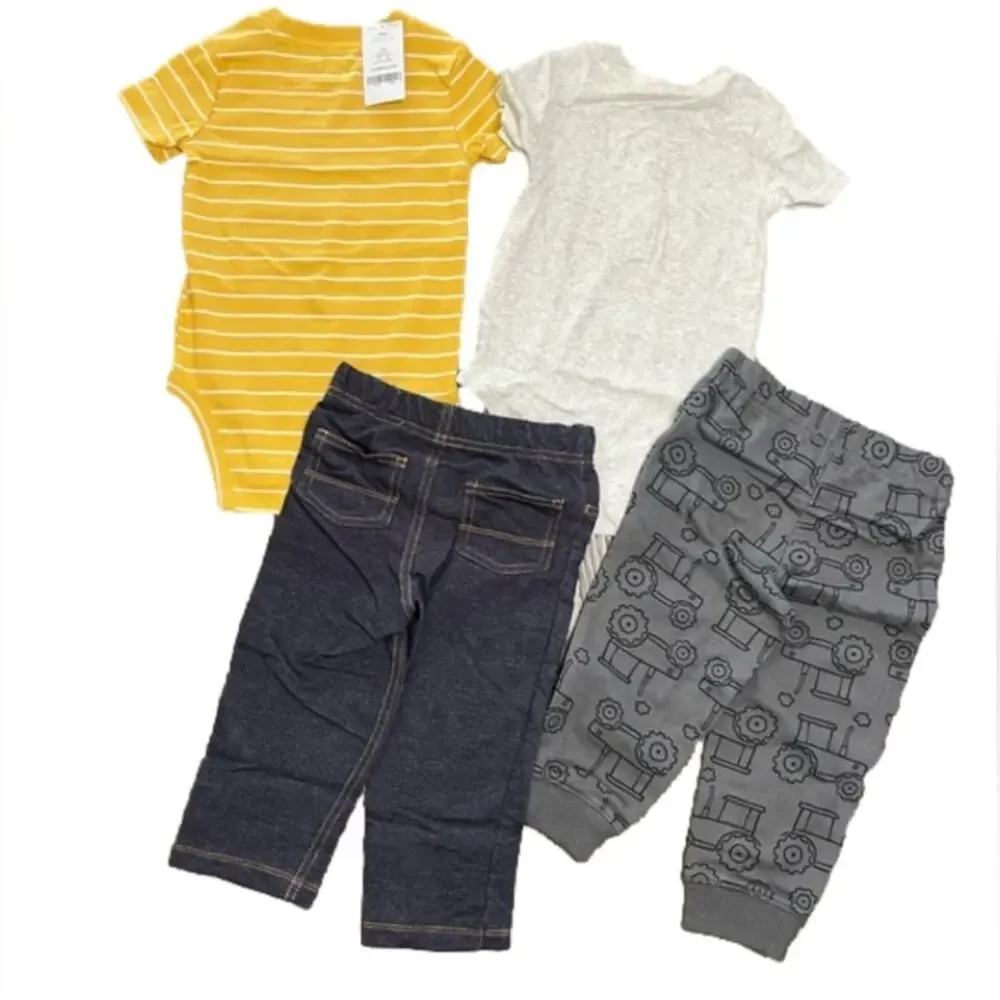 Carter’s Baby Boy 4 Piece Set Tractor 12 Month’s NWT